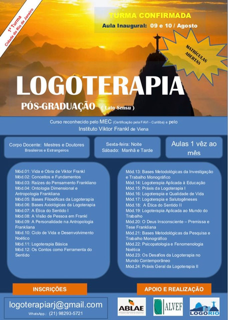 Curso Pós-Graduação Lato Sensu em Logoterapia e Análise …